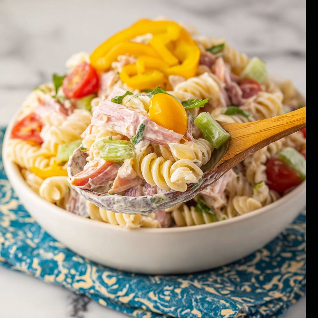 Italian Sub Pasta Salad Recipe - Recipe Image