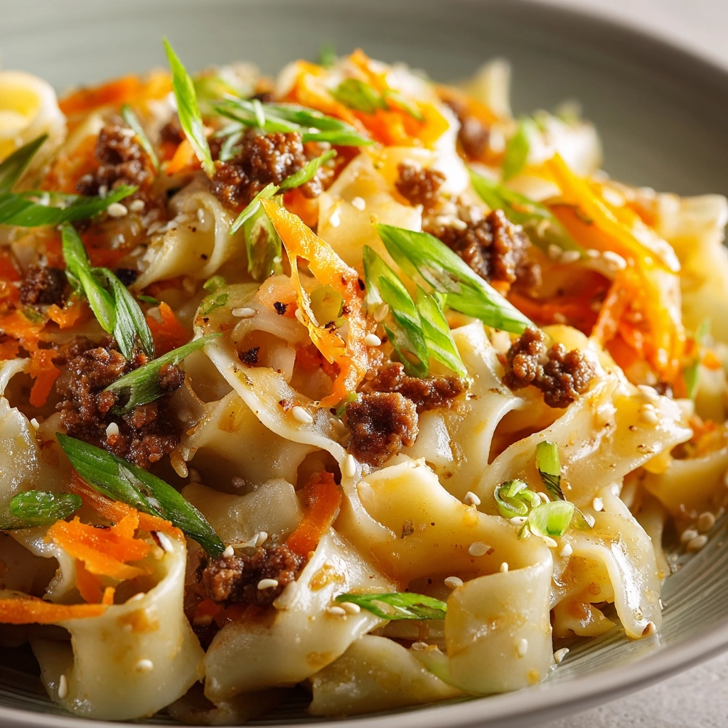 Creamy Ground Beef Noodles Skillet Recipe - Recipe Image