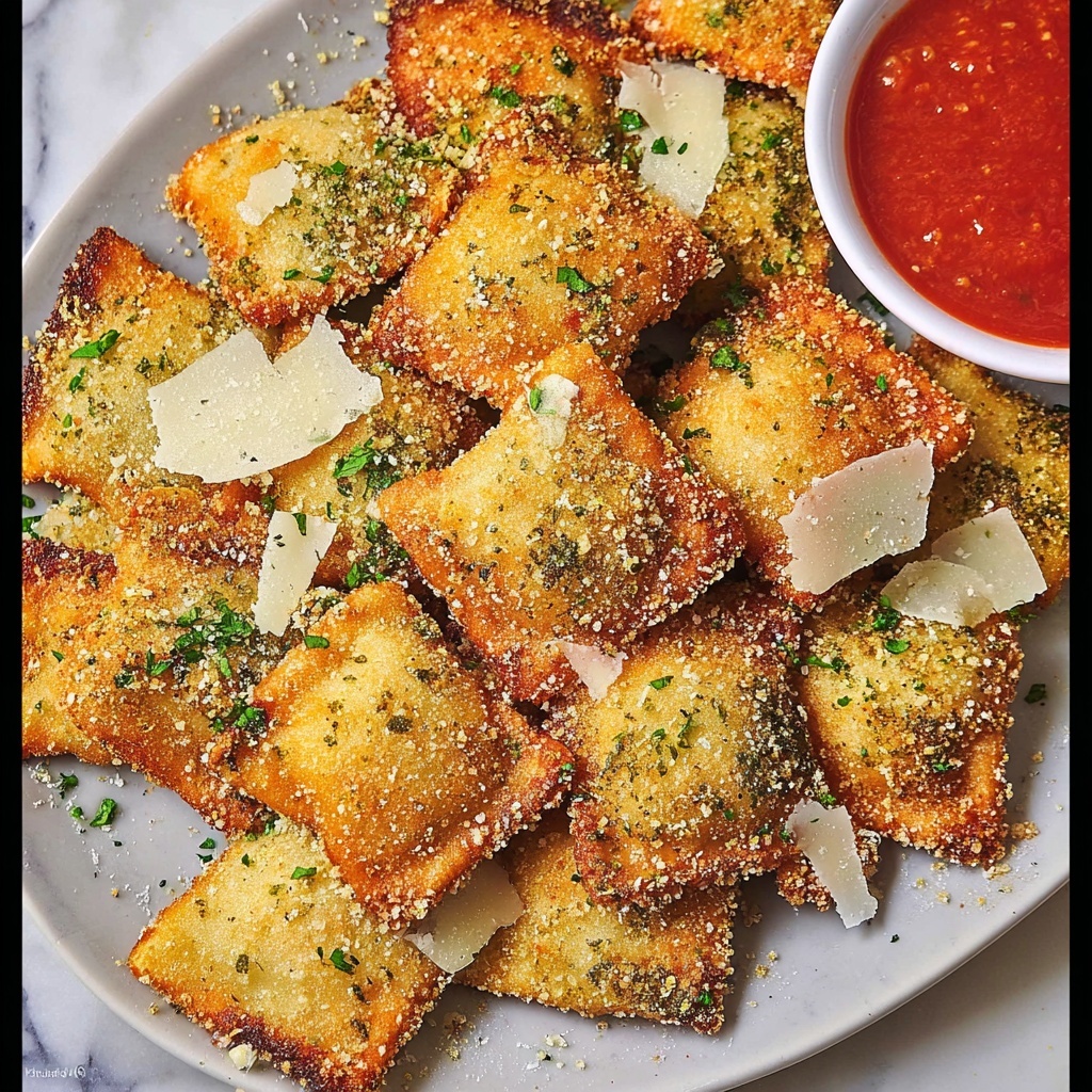 Air Fryer Toasted Ravioli Recipe - Recipe Image