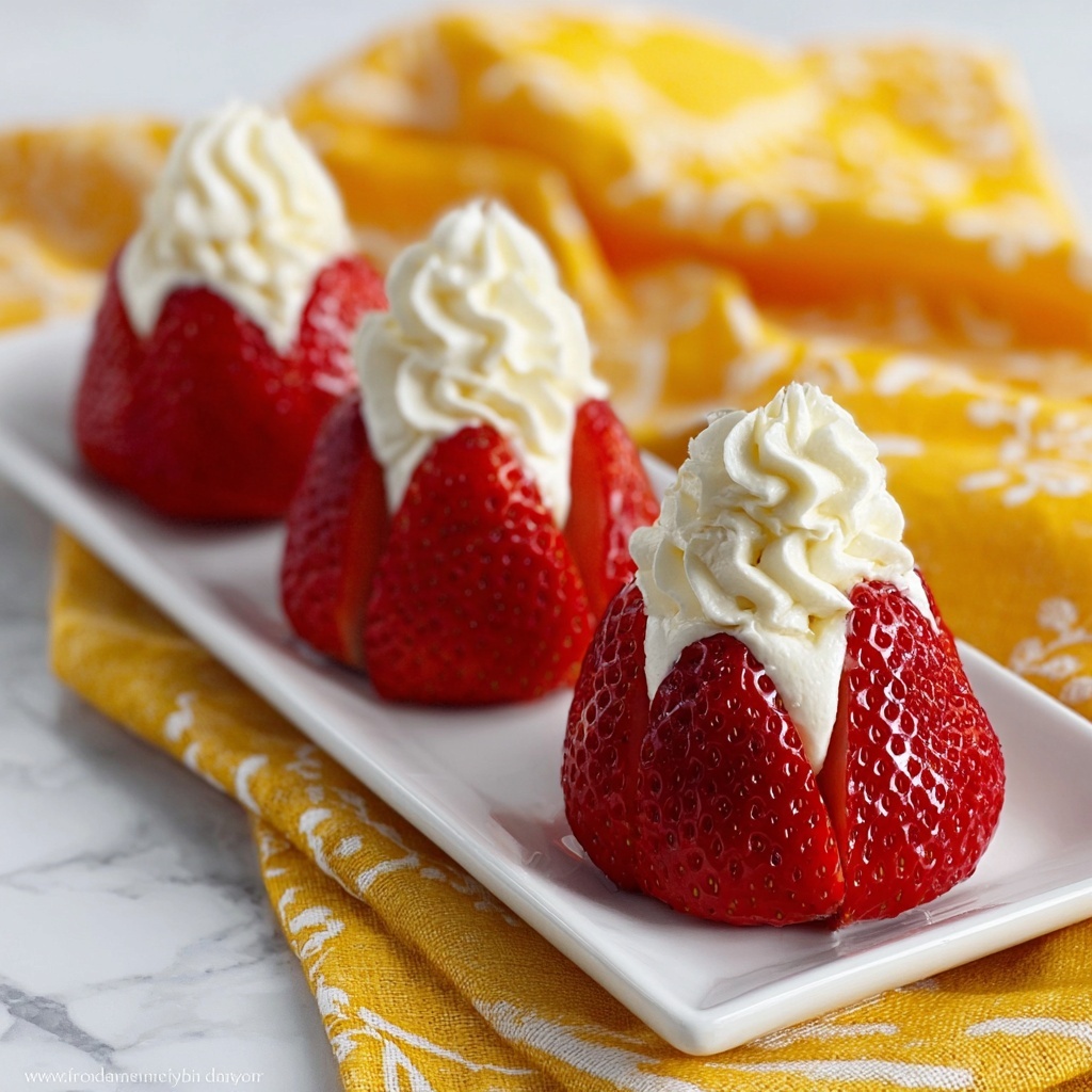 Cheesecake Stuffed Strawberries Recipe - Recipe Image