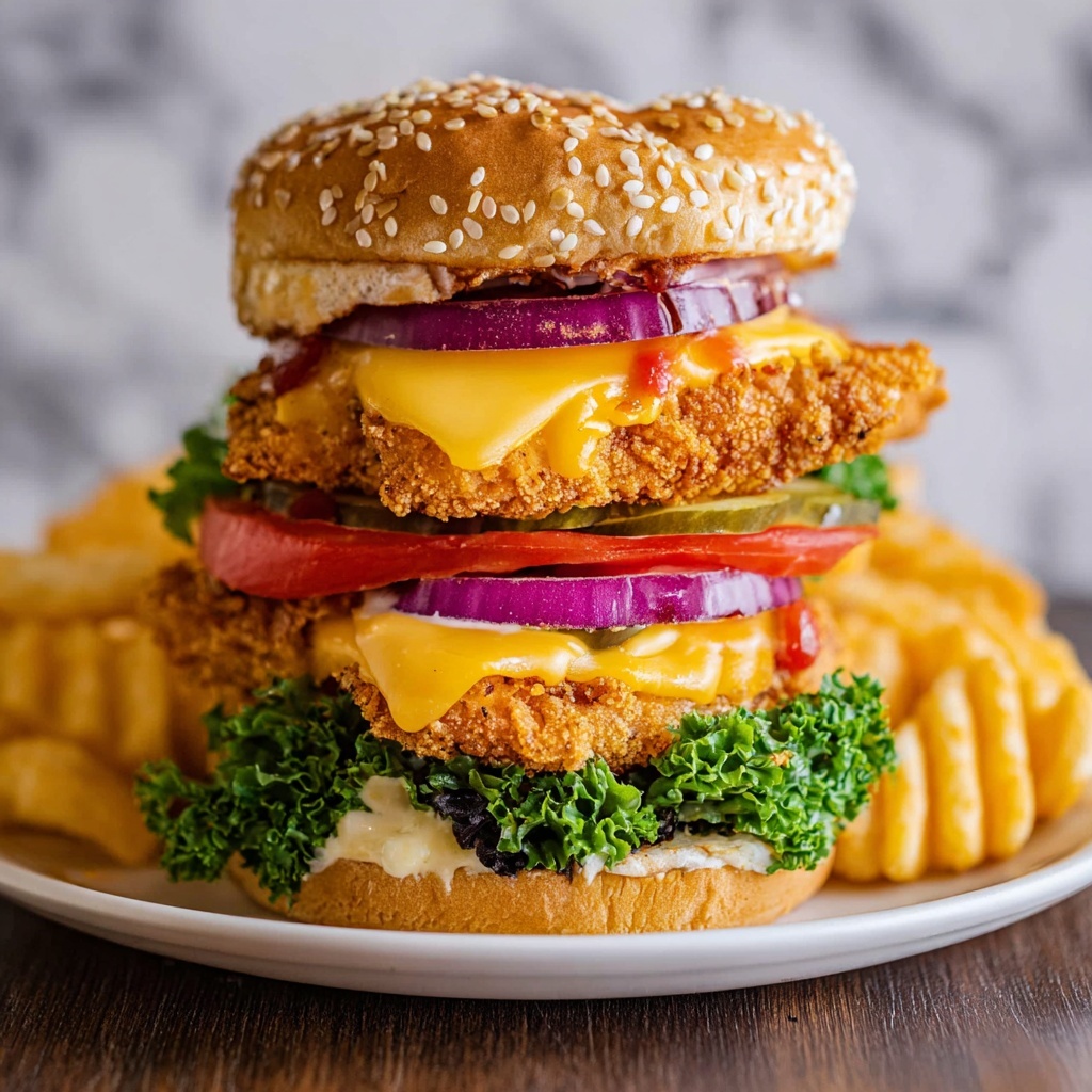 Crispy Chicken Burger Recipe - Recipe Image