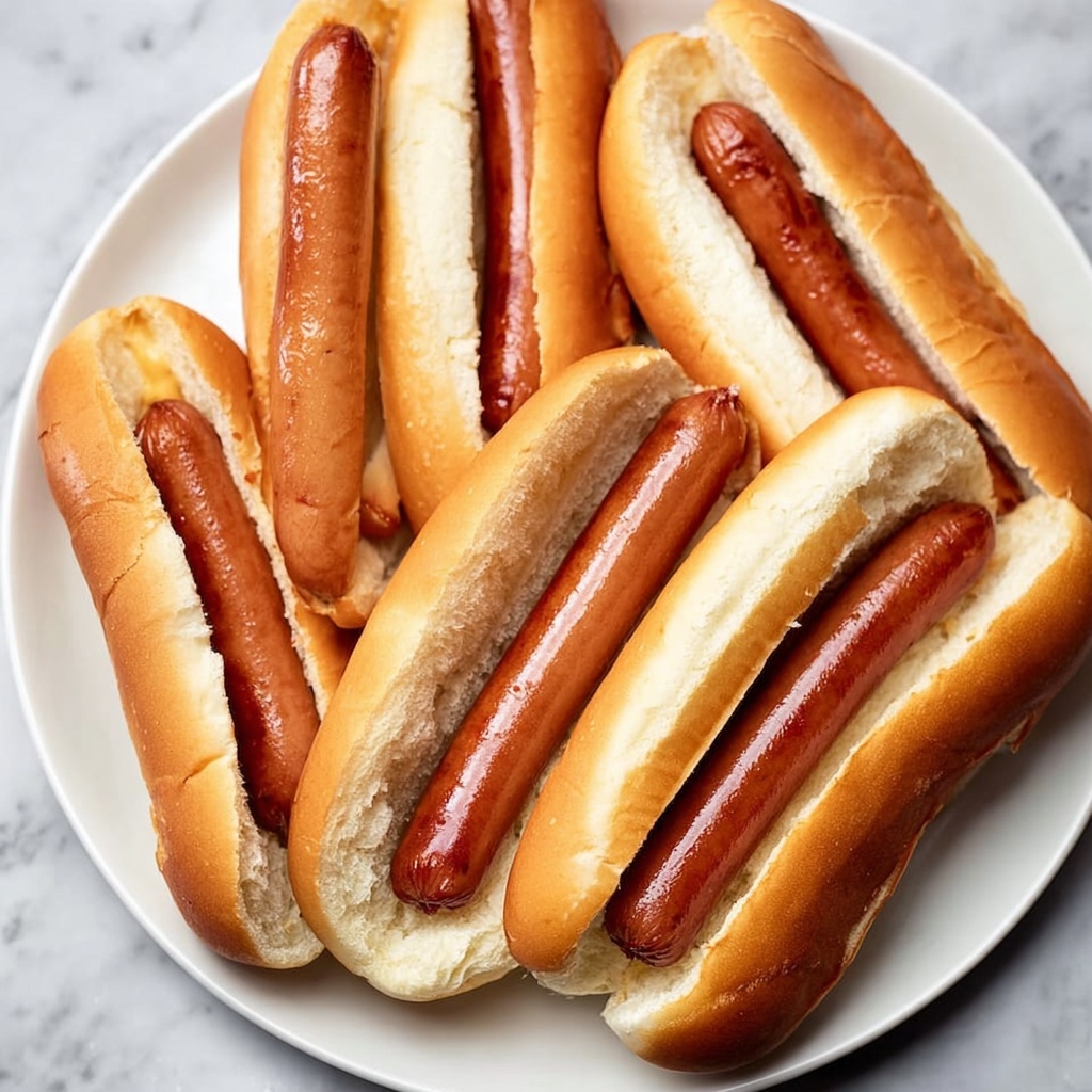 Air Fryer Hot Dogs with Toasted Buns Recipe - Recipe Image