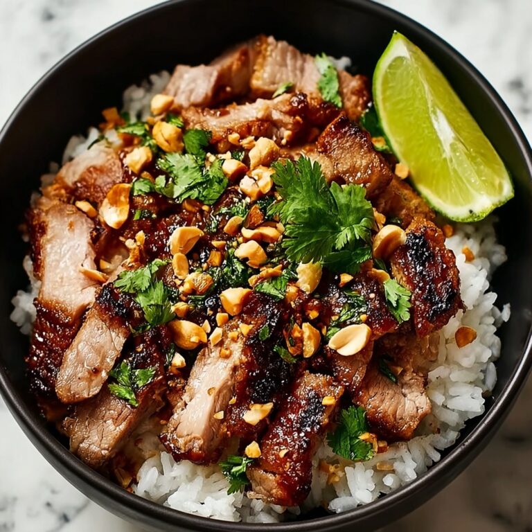 Irresistibly Juicy Ginger Lime Pork with Coconut Rice Delight Recipe
