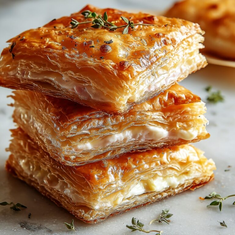 Crispy Ham & Cheese Puff Pastry Stacks: Best 4-Ingredient Treat Recipe
