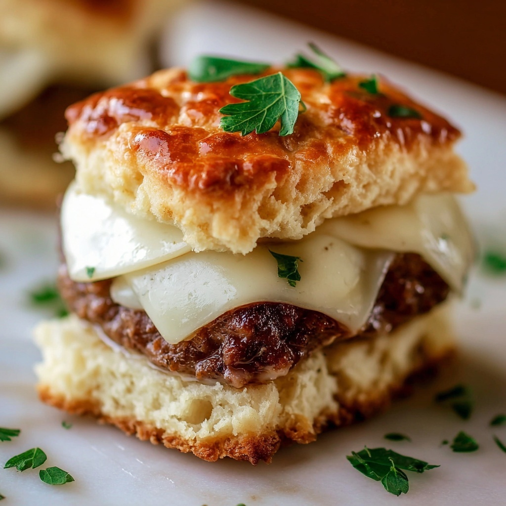 Irresistibly Easy Baked French Dip Biscuits Recipe - Recipe Image