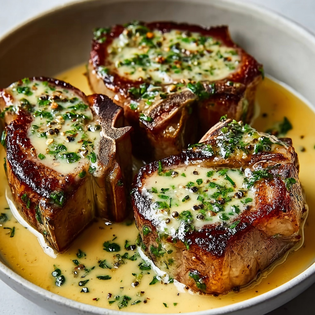Irresistibly Juicy Garlic Herb Lamb Chops with Creamy Dijon Sauce Recipe - Recipe Image