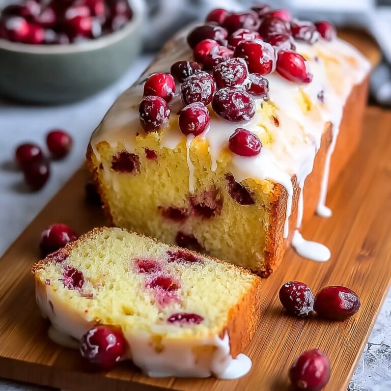 Irresistibly Festive Cranberry Cream Cheese Pound Cake Delight Recipe