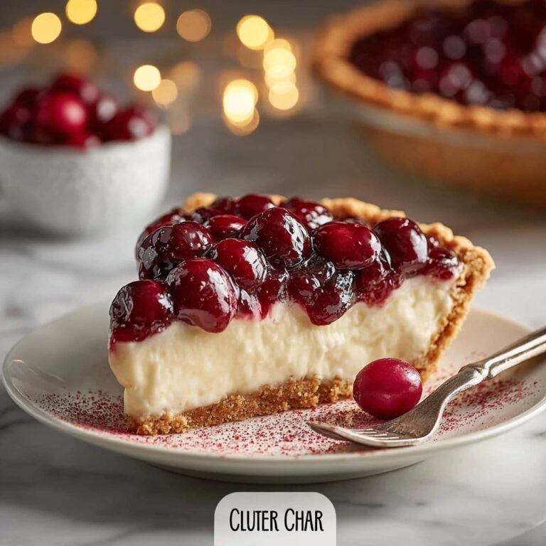 Irresistibly Tart & Creamy Cranberry Custard Pie Delight Recipe