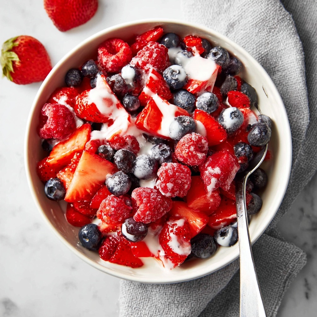 Greek Yogurt Berry Fruit Salad Recipe - Recipe Image
