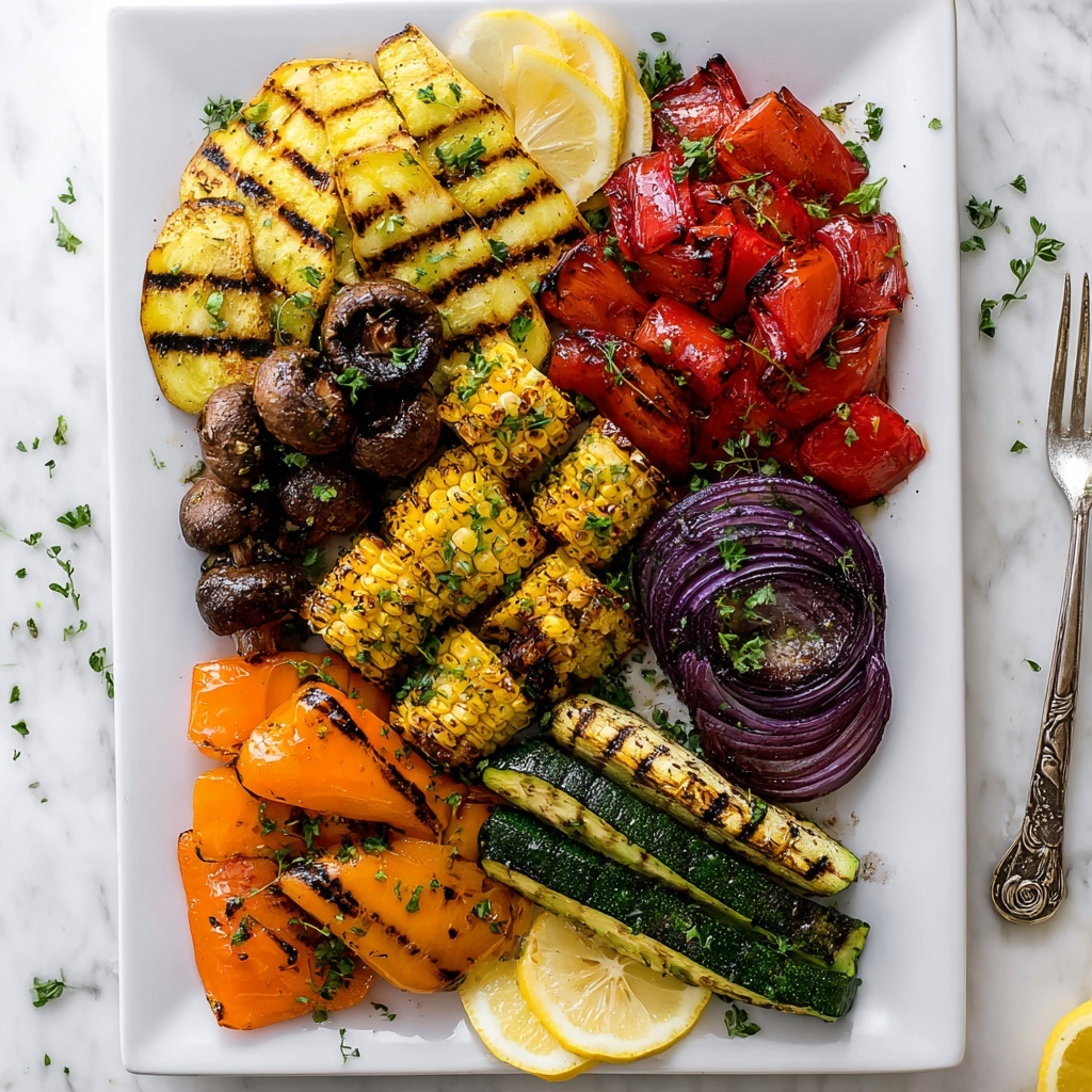 Lemon Herb Grilled Vegetables Recipe - Recipe Image