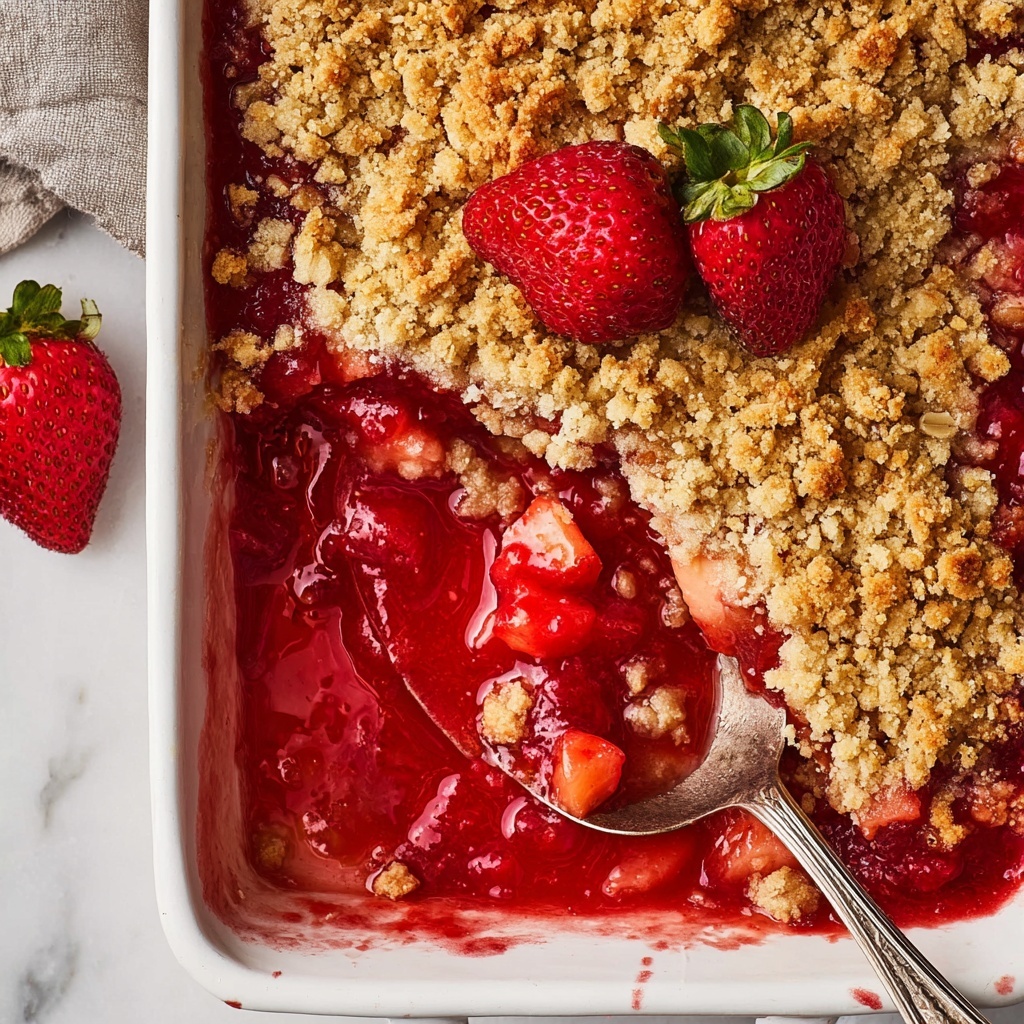 Strawberry Rhubarb Crisp Recipe - Recipe Image