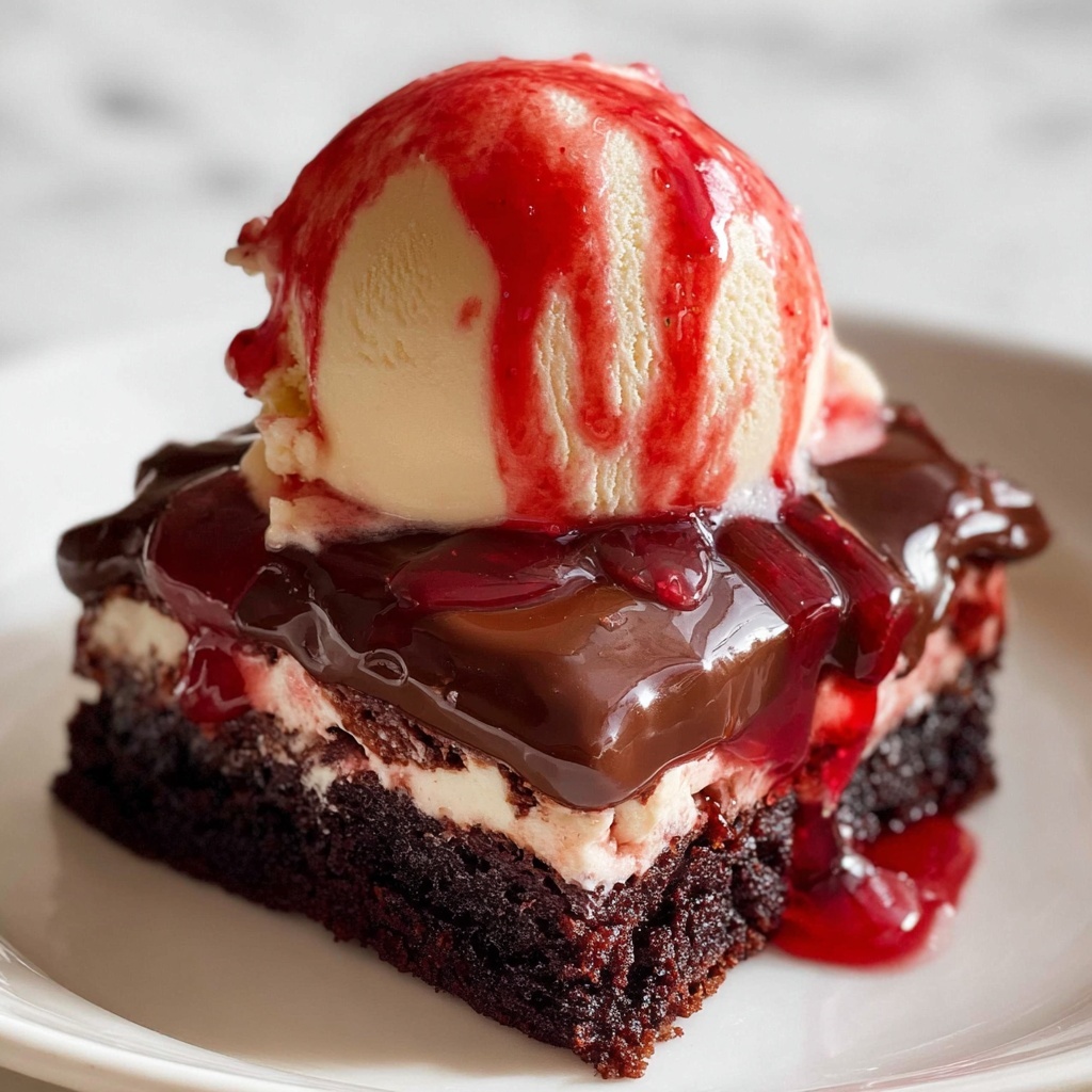 Black Forest Brownies Recipe - Recipe Image