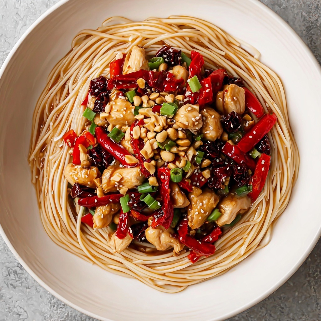 Kung Pao Chicken Noodles Recipe - Recipe Image