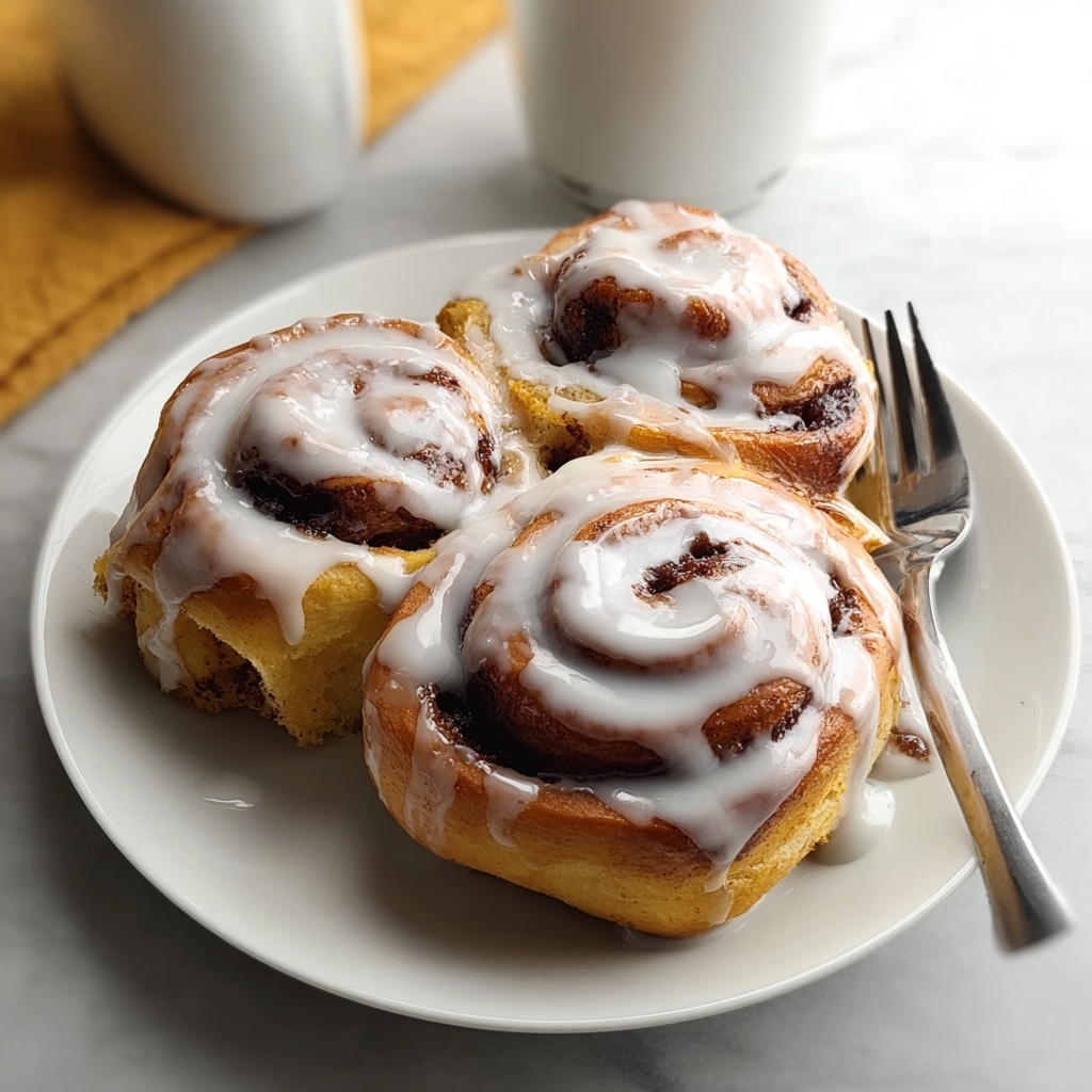 Pumpkin Cinnamon Rolls with Coffee Maple Frosting Recipe - Recipe Image