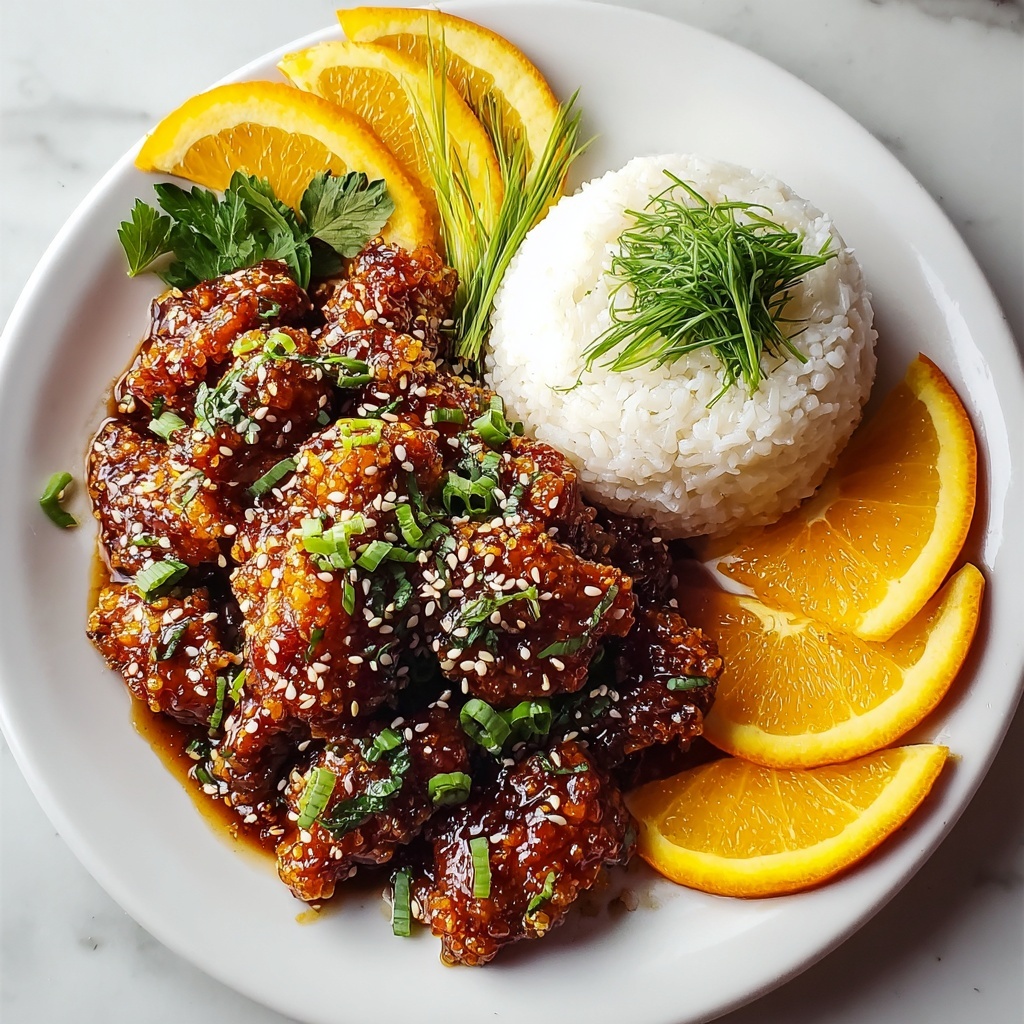 Crispy Sweet Glazed Orange Chicken Recipe - Recipe Image