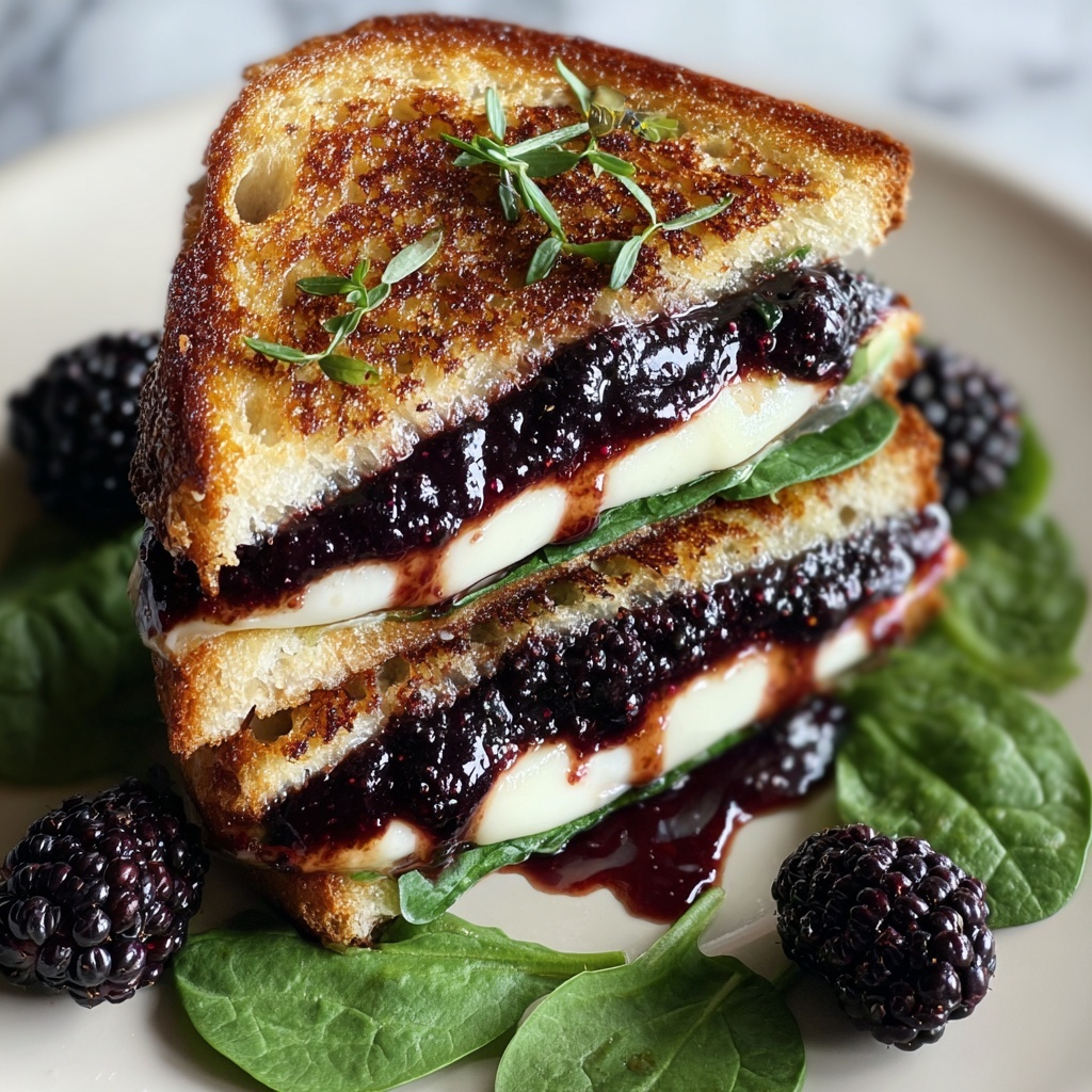 Blackberry Balsamic & Brie Grilled Cheese Recipe - Recipe Image