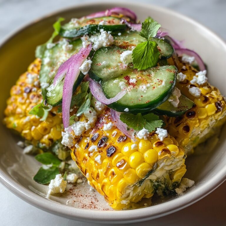 Street Corn Creamy Cucumber Salad Recipe