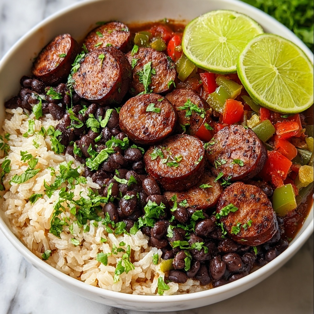 Black Beans and Rice with Sausage Recipe - Recipe Image