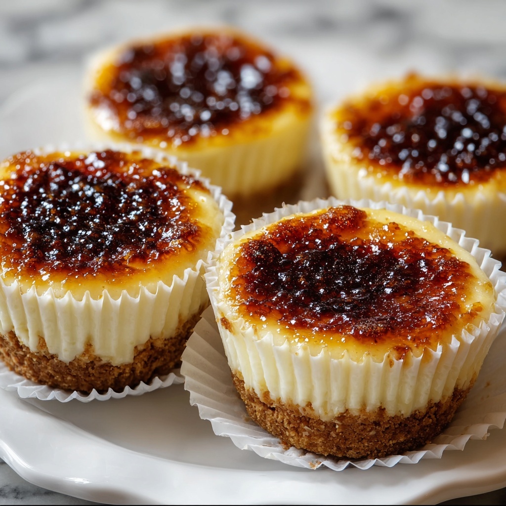 Vanilla Bean Crème Brûlée Cheesecake Cupcakes Recipe - Recipe Image