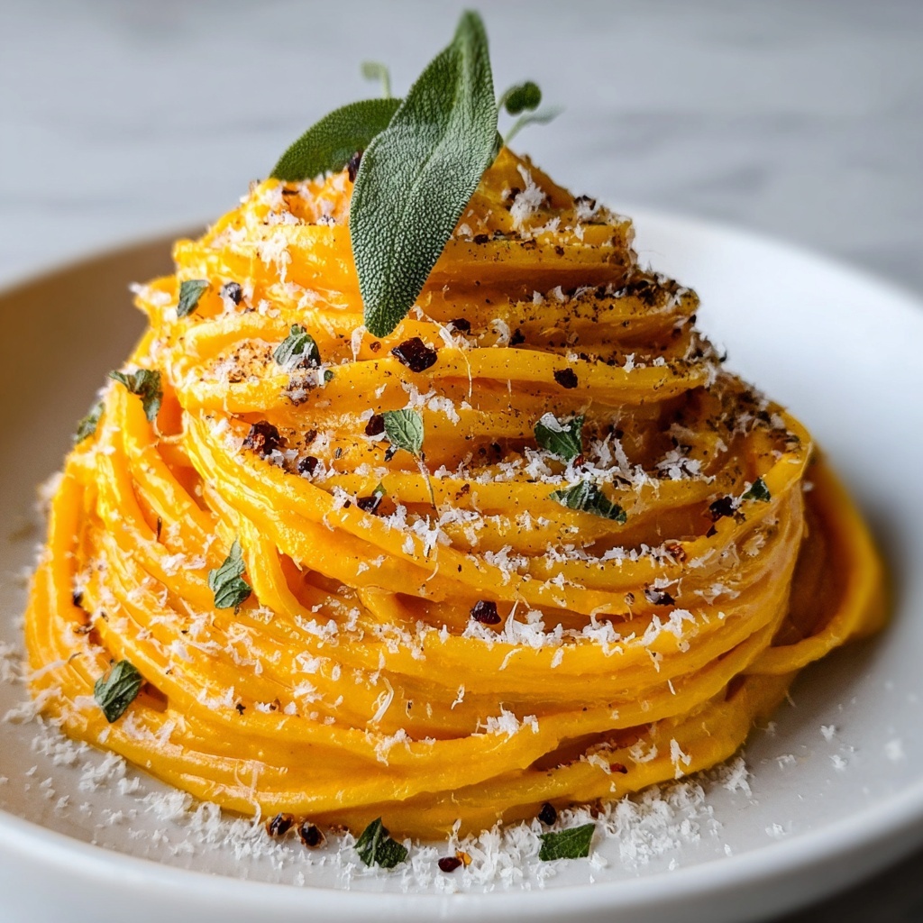 Creamy Pumpkin Pasta Alfredo Recipe - Recipe Image