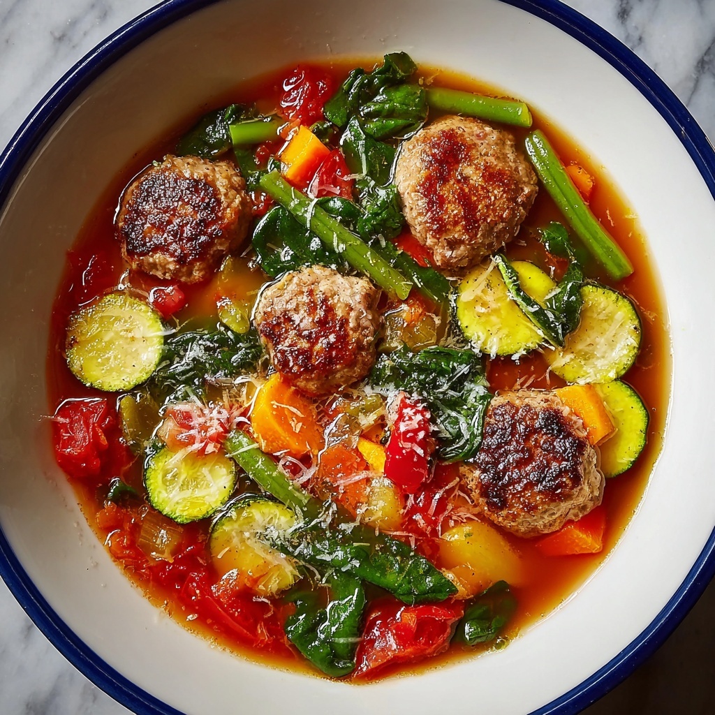 Italian Vegetable Soup with Spicy Sausage Recipe - Recipe Image