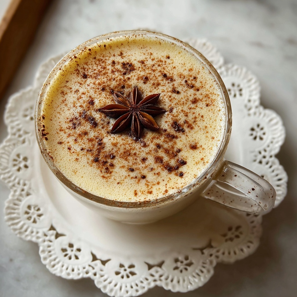 Rich and Creamy Homemade Eggnog with Nutmeg and Vanilla Recipe - Recipe Image