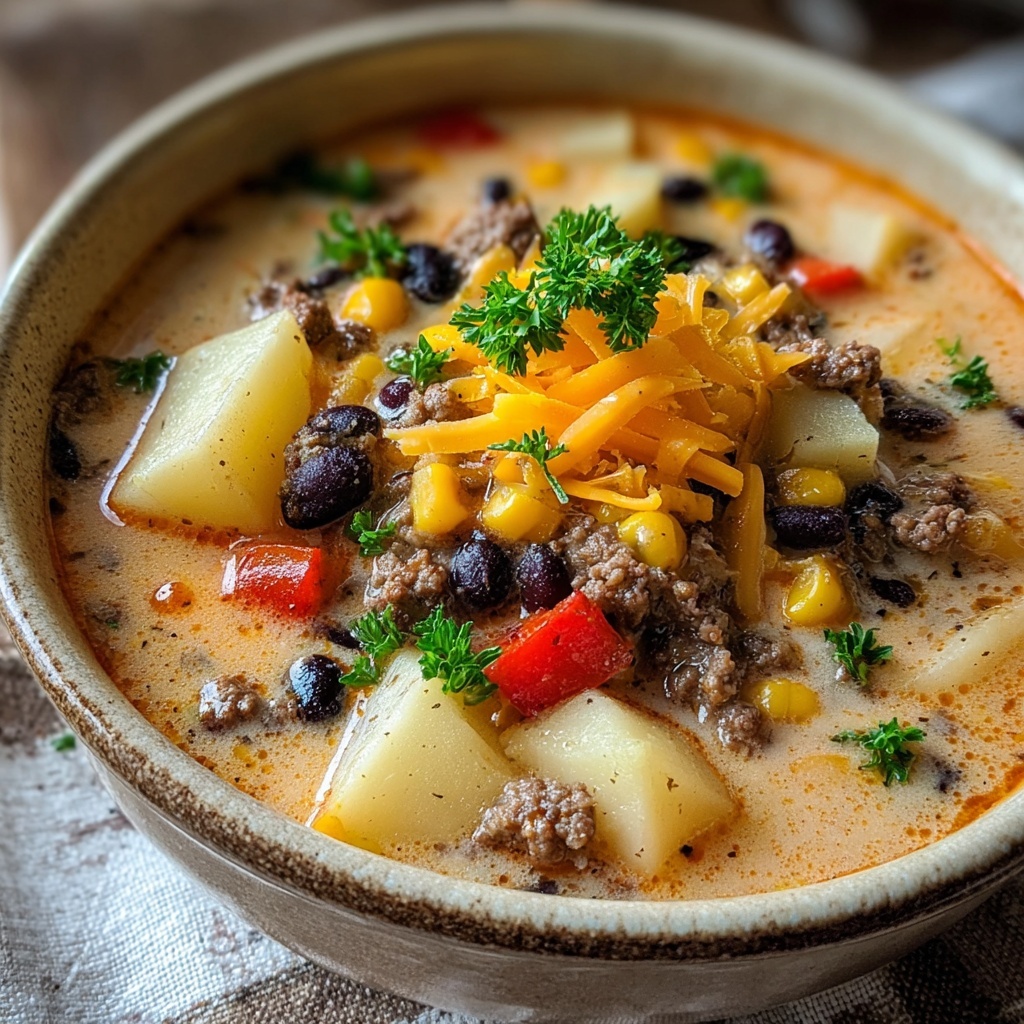 Hearty Creamy Cowboy Soup Recipe - Recipe Image