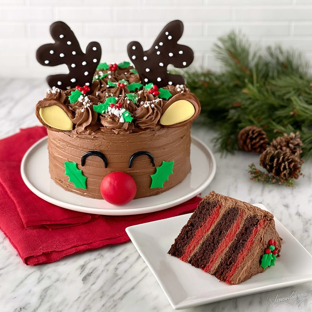 Reindeer Cake Recipe - Recipe Image