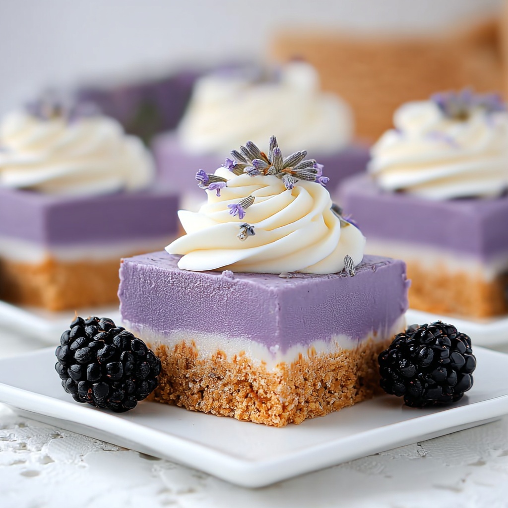 Blackberry Lavender Cheesecake Bites Recipe - Recipe Image