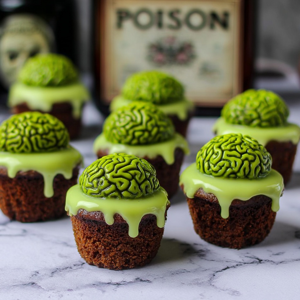 Zombie Brain Brownies Recipe - Recipe Image