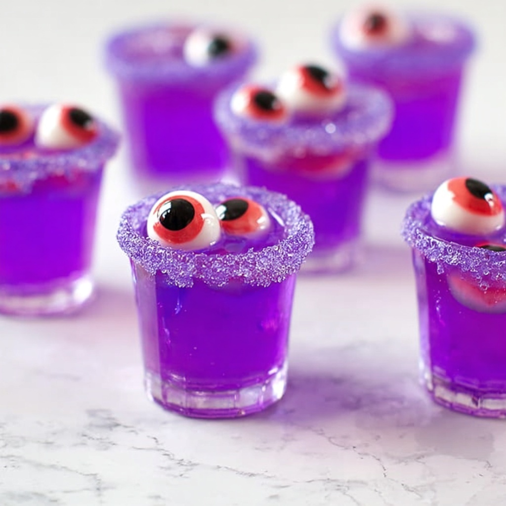 Creepy Monster Jello Shots Recipe - Recipe Image