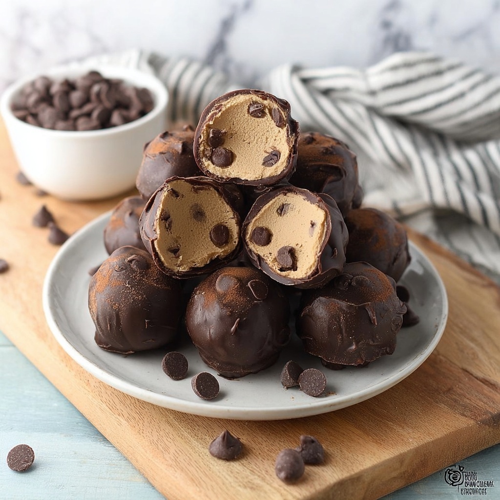 Chocolate Chip Cookie Dough Truffles Recipe - Recipe Image