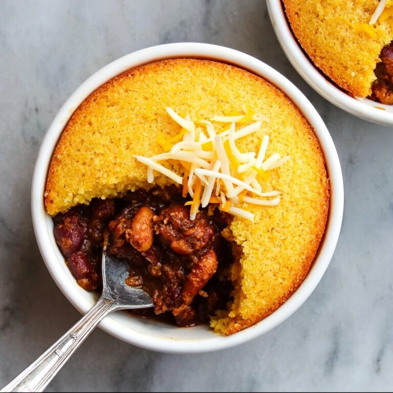 Chili Pot Pie with Cornbread Crust Recipe