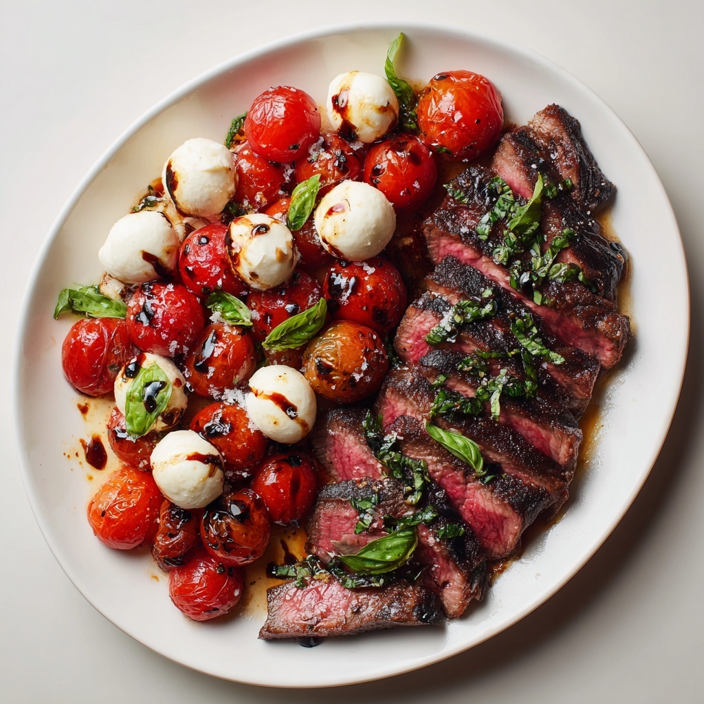 Balsamic Caprese Grilled Flank Steak Recipe - Recipe Image