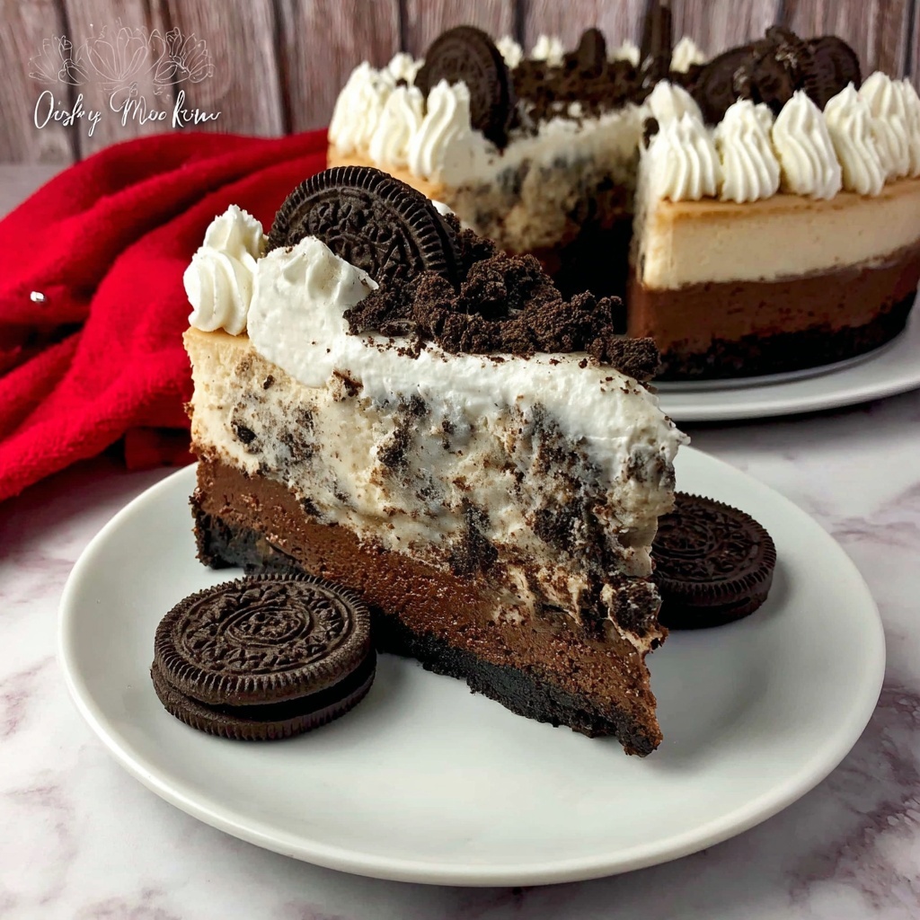 Chocolate Oreo Cheesecake Recipe - Recipe Image