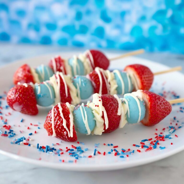 Patriotic Donut Kabobs Recipe