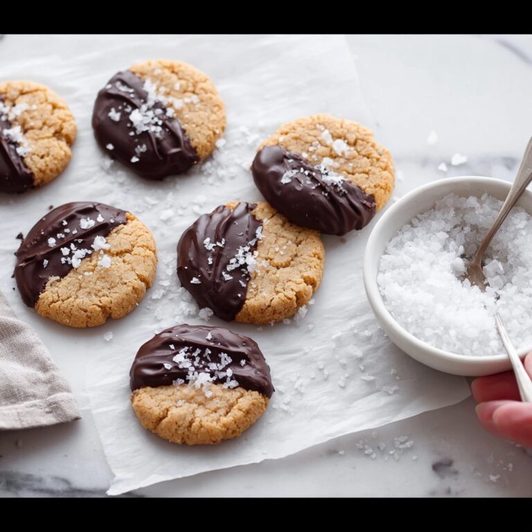 Chocolate Dipped Peanut Butter Cookies Recipe