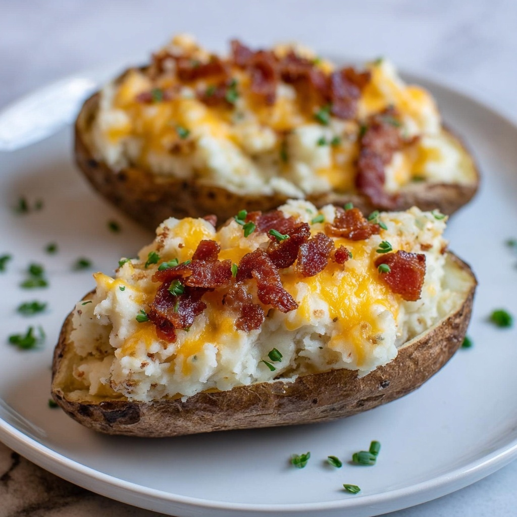 Making Twice Baked Potatoes Using an Air Fryer Recipe - Recipe Image
