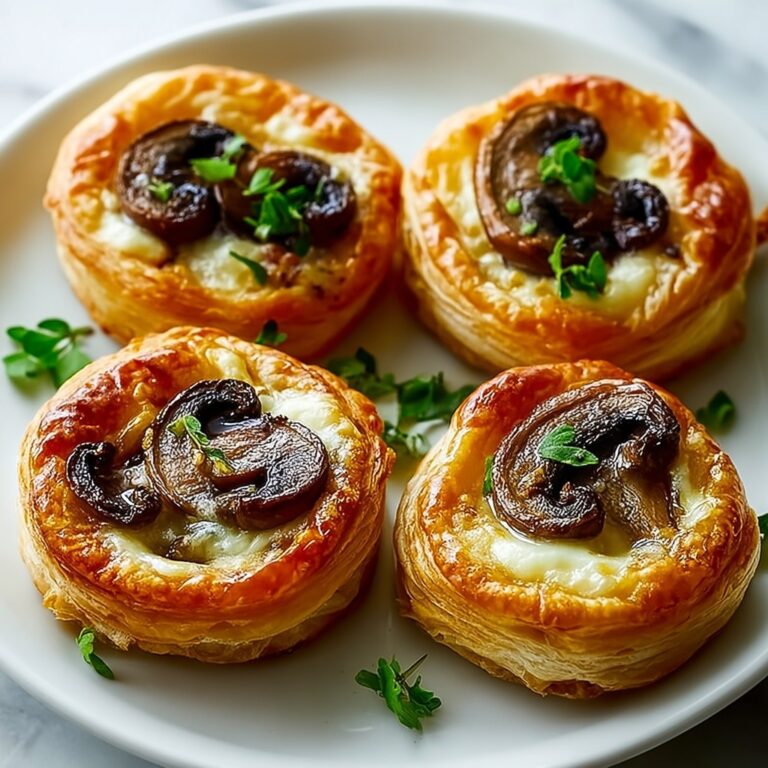 Irresistible Mushroom and Cheese Pinwheels Recipe
