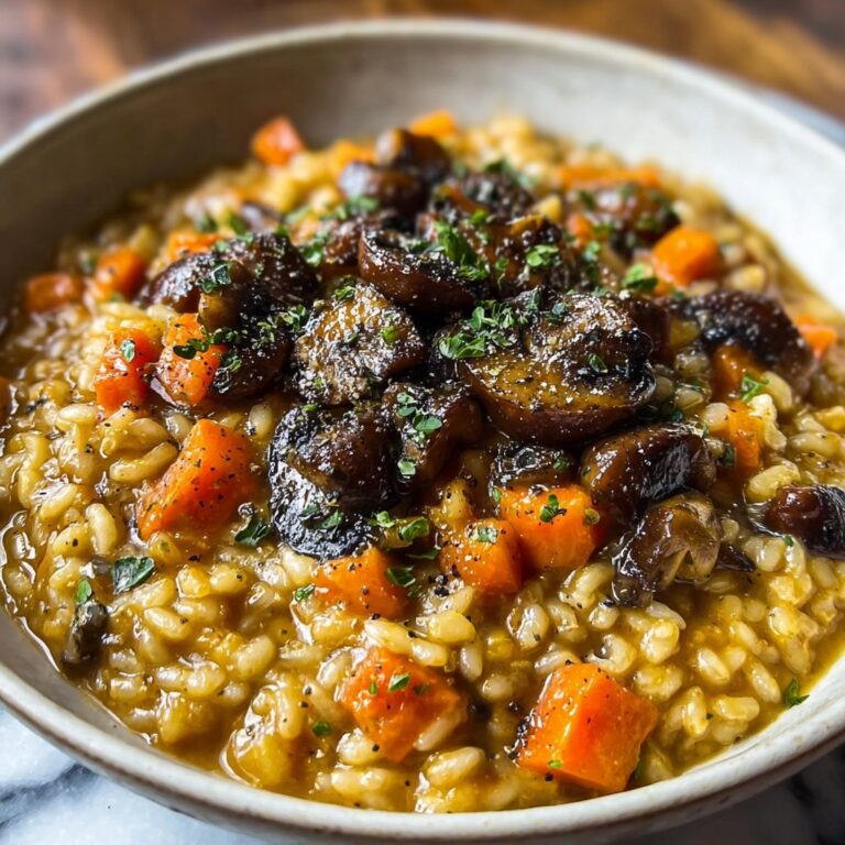 Heavenly Creamy Lemon Tomato Risotto with Mushrooms Recipe