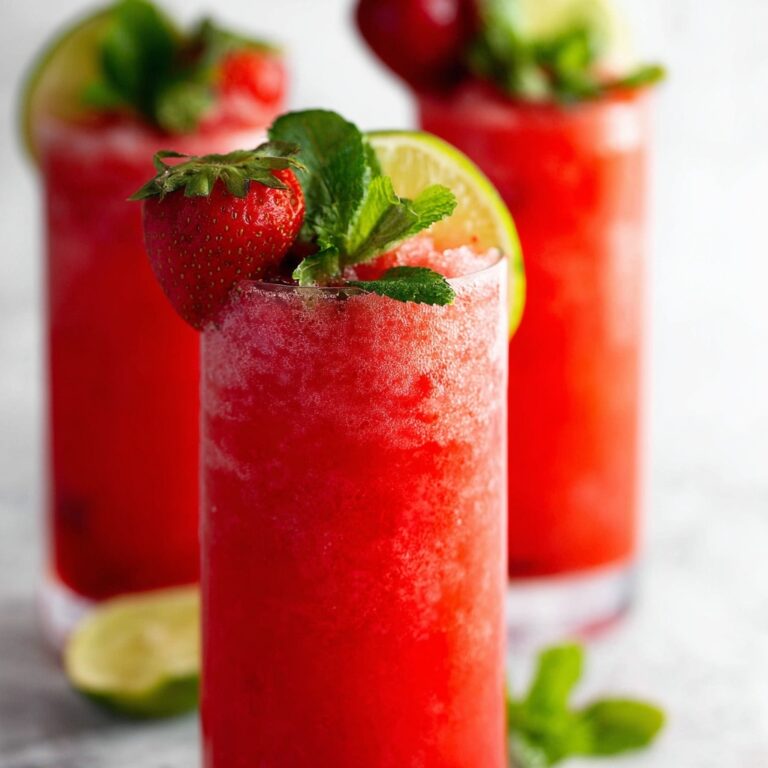 Strawberry Lime Champagne Cocktail Recipe