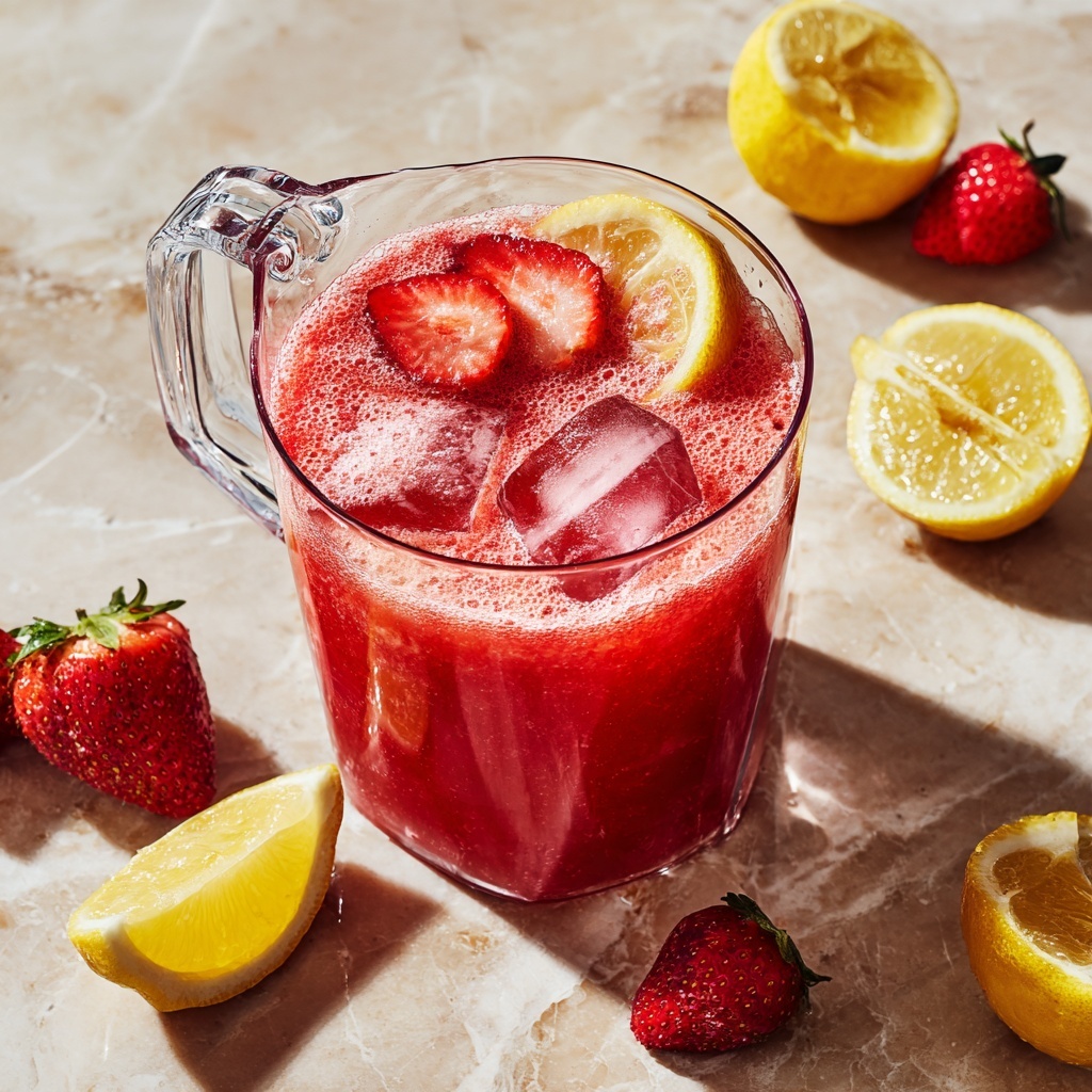 Homemade Strawberry Lemonade Recipe - Recipe Image