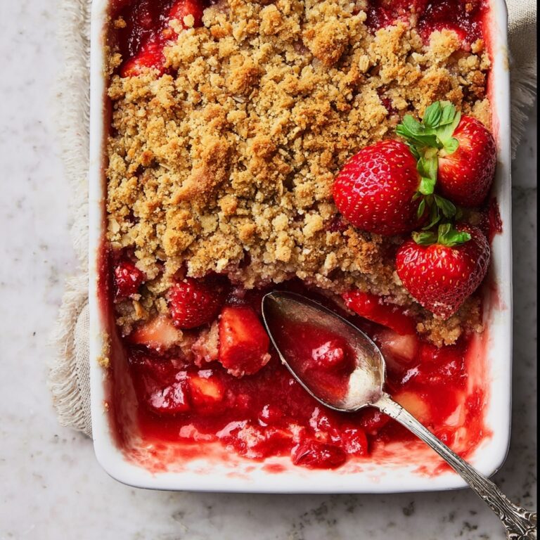 Strawberry Rhubarb Crisp Recipe