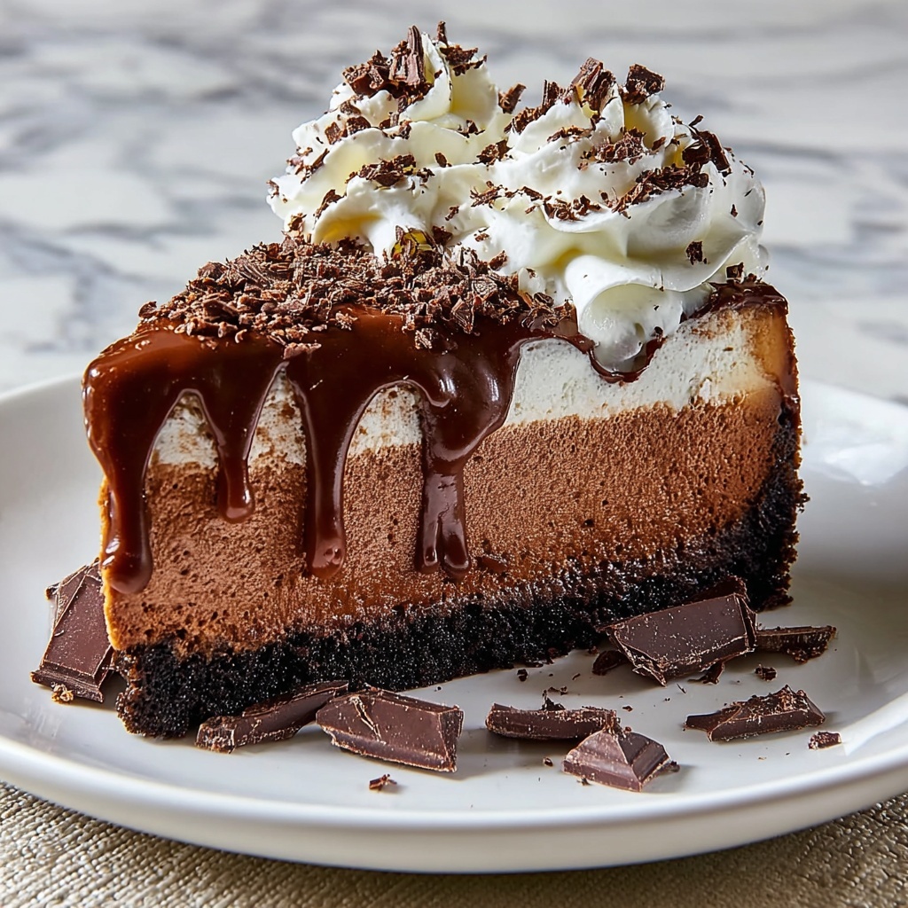 Chocolate Fudge Truffle Cheesecake Recipe - Recipe Image