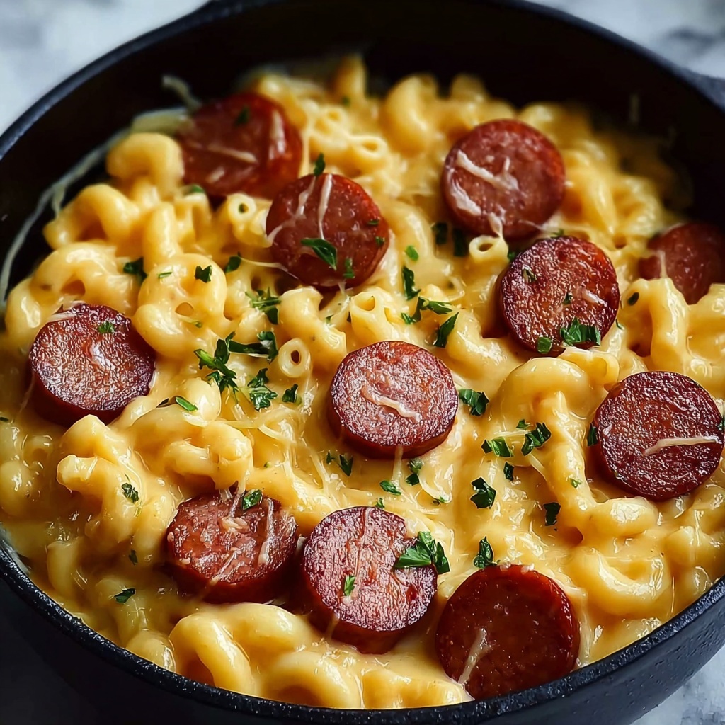 One-Pot Kielbasa Mac and Cheese Recipe - Recipe Image