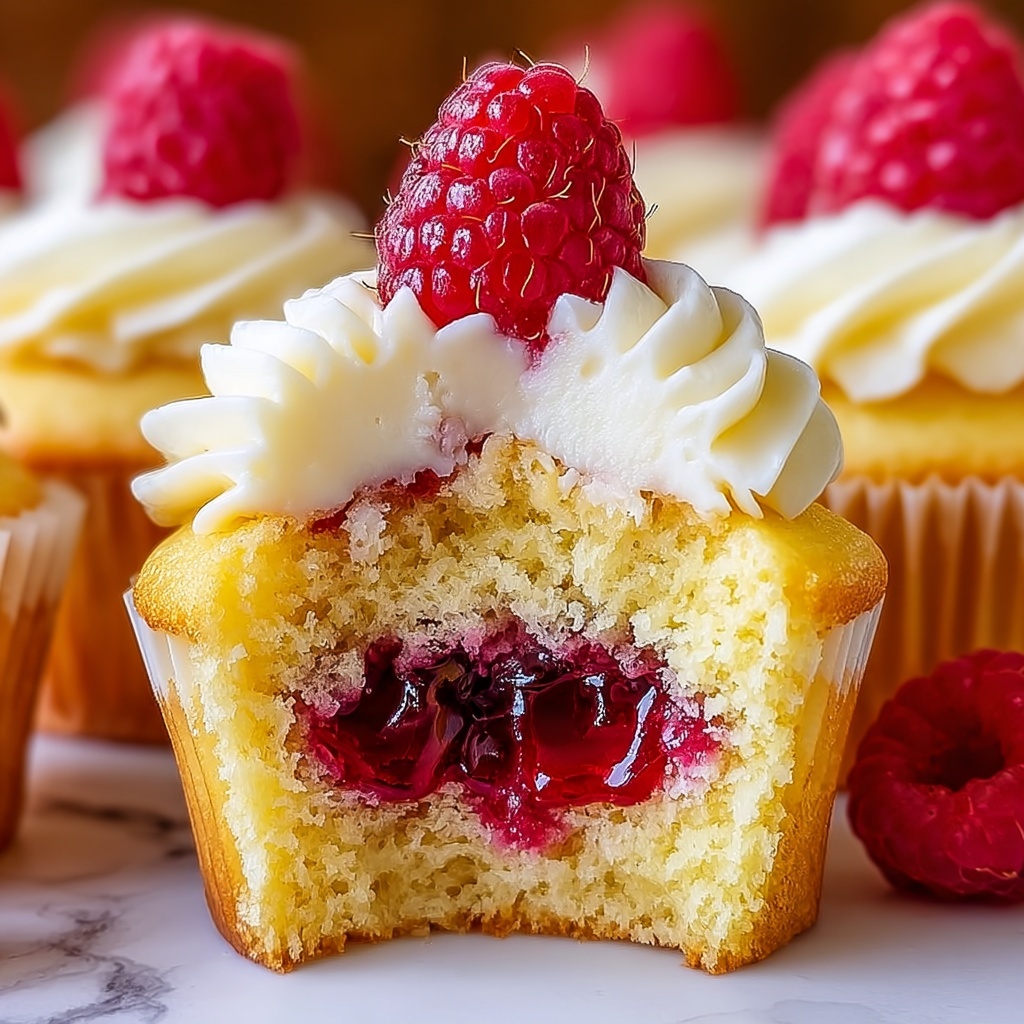 Raspberry Lemon Heaven Cupcakes Recipe - Recipe Image