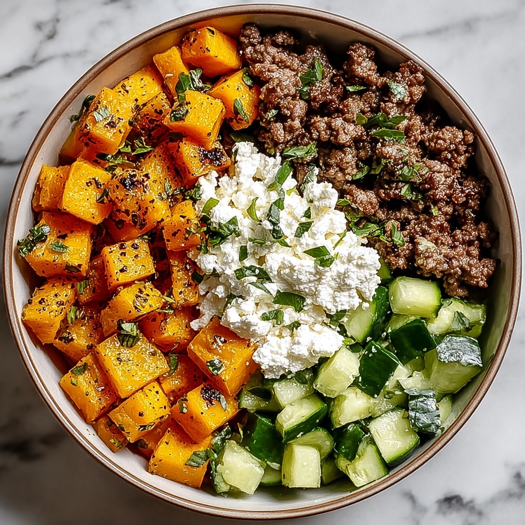 Sweet Potato Beef Bowl with Hot Honey and Cottage Cheese Recipe - Recipe Image
