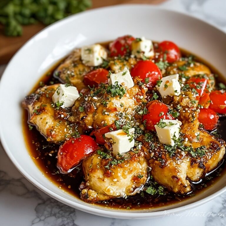Sweet & Savory Hot Honey Infused Feta Chicken Delight Recipe