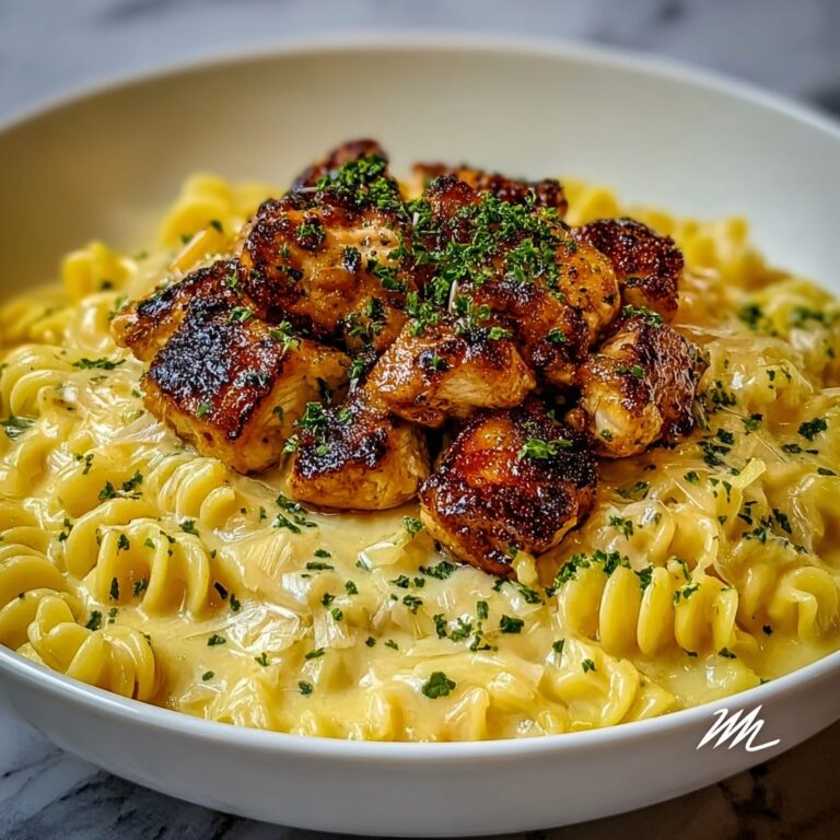 Creamy Jalapeño Garlic Chicken Bites with Twisted Cajun Cheese Pasta Recipe