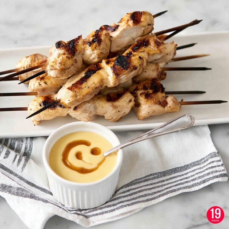 Honey Mustard Yogurt Chicken Skewers Recipe